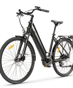 MAGMOVE CEH55M 28 Inch City Electric Bike Bafang Mid-Drive 250W Motor 25Km/h Speed 36V 13Ah LISHEN Detachable Battery 100KM Max Range 150KG Load Double Disc Brakes Shimano 8-Speed Gear Front Shock Absorption - Step Thru
