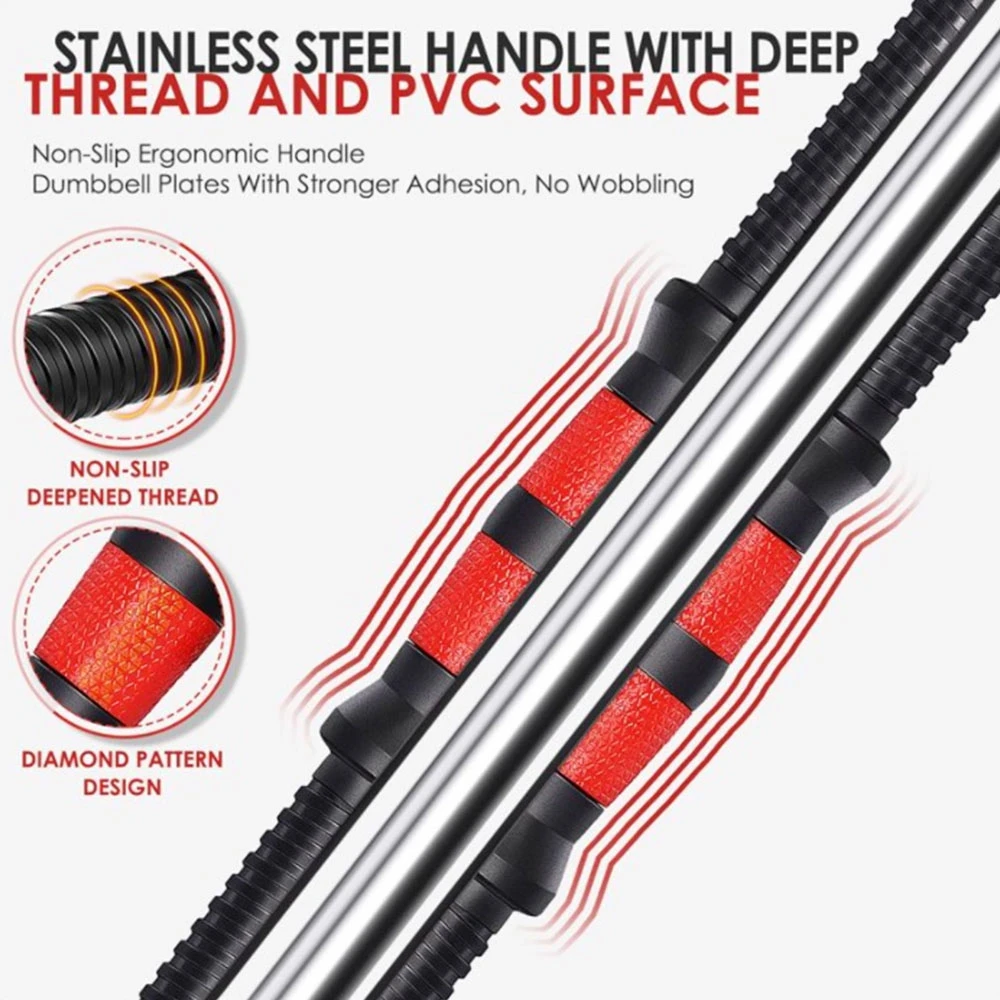 MOVTOTOP 2-in-1 Adjustable Dumbbell Set, 30kg Total Weight, 16Pcs 1.25/1.5/2.0/2.5kg Dumbbell Plates Training Tools - Image 5