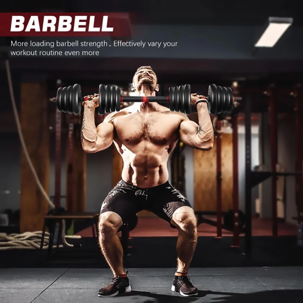 MOVTOTOP 2-in-1 Adjustable Dumbbell Set, 30kg Total Weight, 16Pcs 1.25/1.5/2.0/2.5kg Dumbbell Plates Training Tools - Image 6