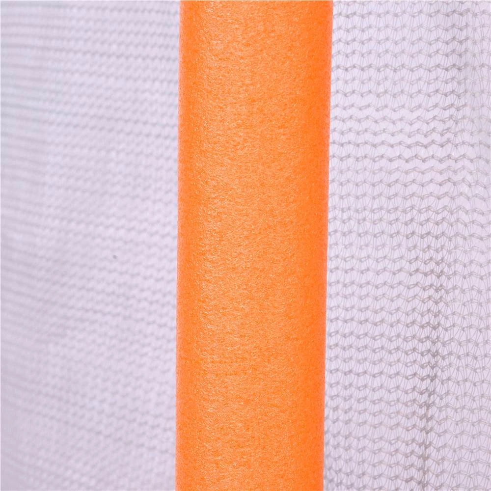 55" Toddlers Trampoline With Safety Enclosure Net And Ocean Balls, Indoor Outdoor Mini Trampoline For Kids - Orange - Image 5