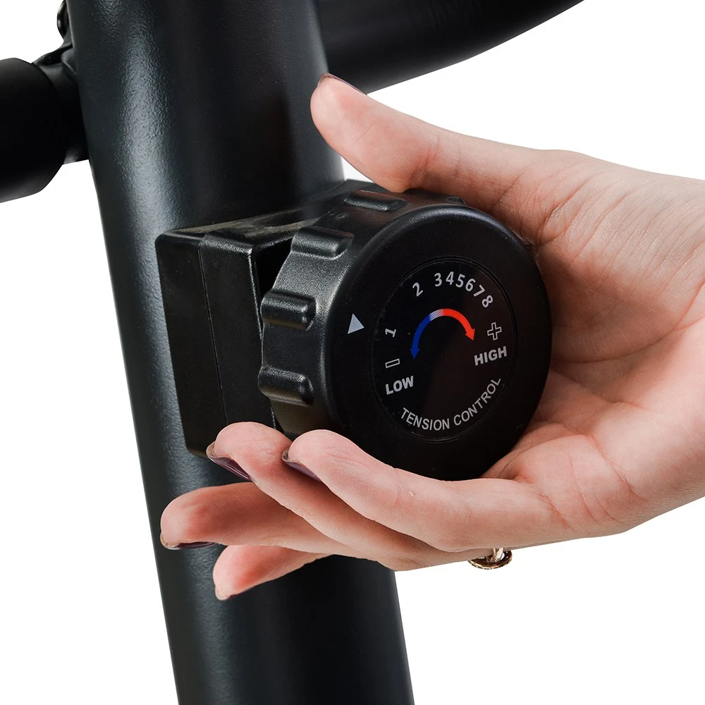 Merax Cross Portable Trainer Elliptical With LCD Display Equipment Stand For Home Exercises 8 Levels - Silver - Image 5