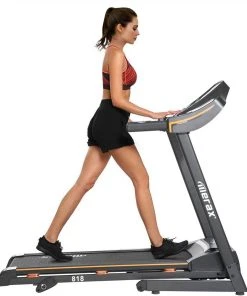Merax Newest 2.25HP Electric Folding Treadmill Motorized Running Machine With Cushion Adjustable Incline Level Large Display - Black