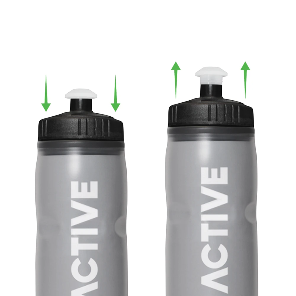OOLACTIVE 20oz Bike Water Bottle Cycling Squeeze Bottle 600ml - Grey - Image 6
