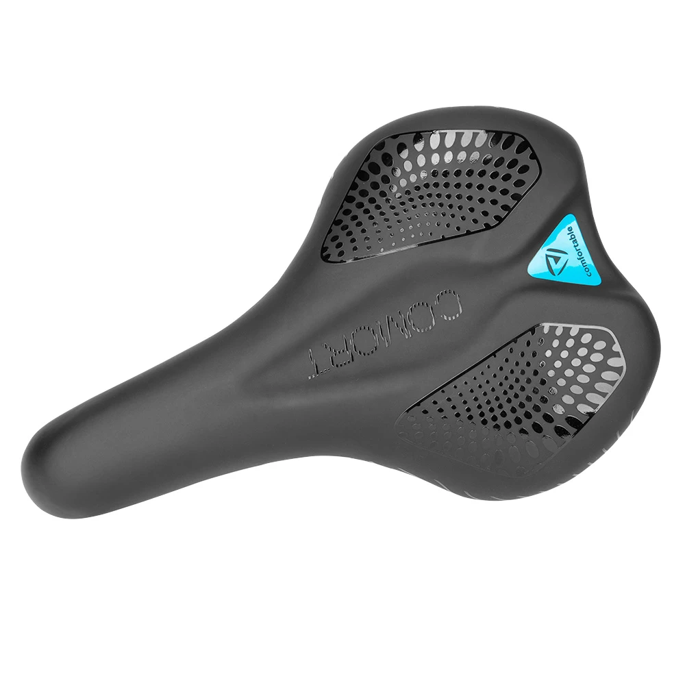 OOLACTIVE Bicycle Saddle Bike Seat Black & Blue - Image 4