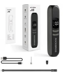 ROCKBROS A10 Electrical Air Pump 150PSI Fast Inflation Motorcycle Pump 2600mAh Battery