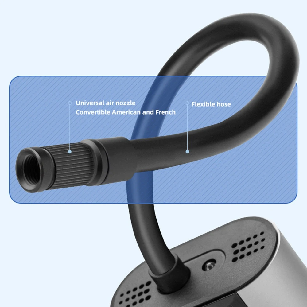 ROCKBROS A8 Electrical Air Pump 150PSI Fast Inflation Motorcycle Pump 2600mAh Battery - Image 4