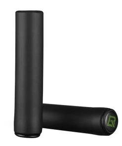 ROCKBROS Bicycle Grip MTB Silicone HandleBar Grip Anti-skid Shock-absorbing Soft Bike Grip Ultralight - Black