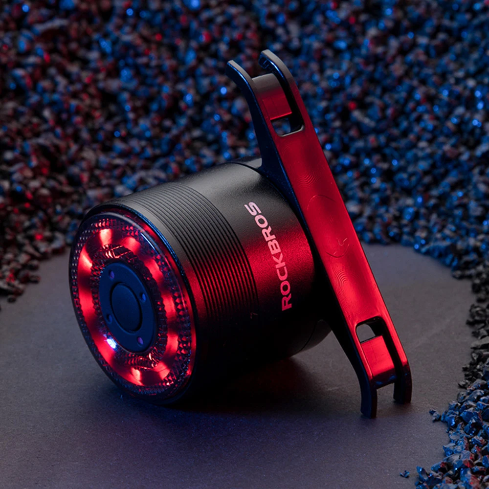 ROCKBROS Q1 Bike Taillight USB Charging For Night Cycling Colorful Bicycle Rear Light - Image 3