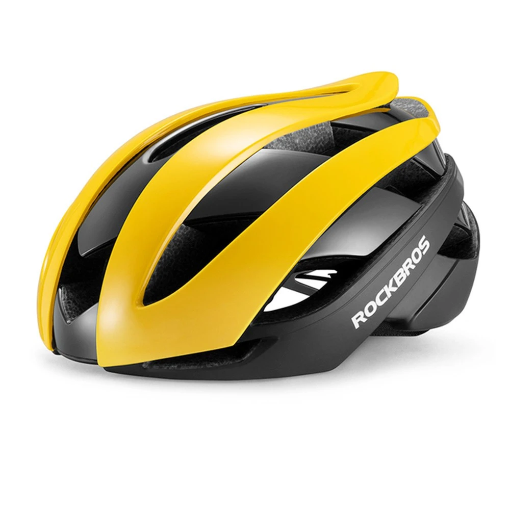 ROCKBROS RB-01 Cycling Helmet Ultralight Road Bike Helmet MTB Scooter Helmet Caps - Yellow L