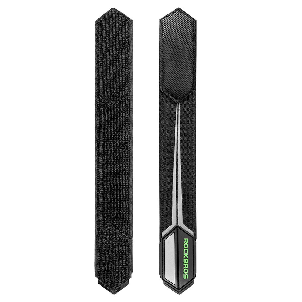 ROCKBROS Reflective Pant Band For Night Running, Cycling, Walking, Adjustable Elastic Safety Gear For Runner - Silver - Image 3