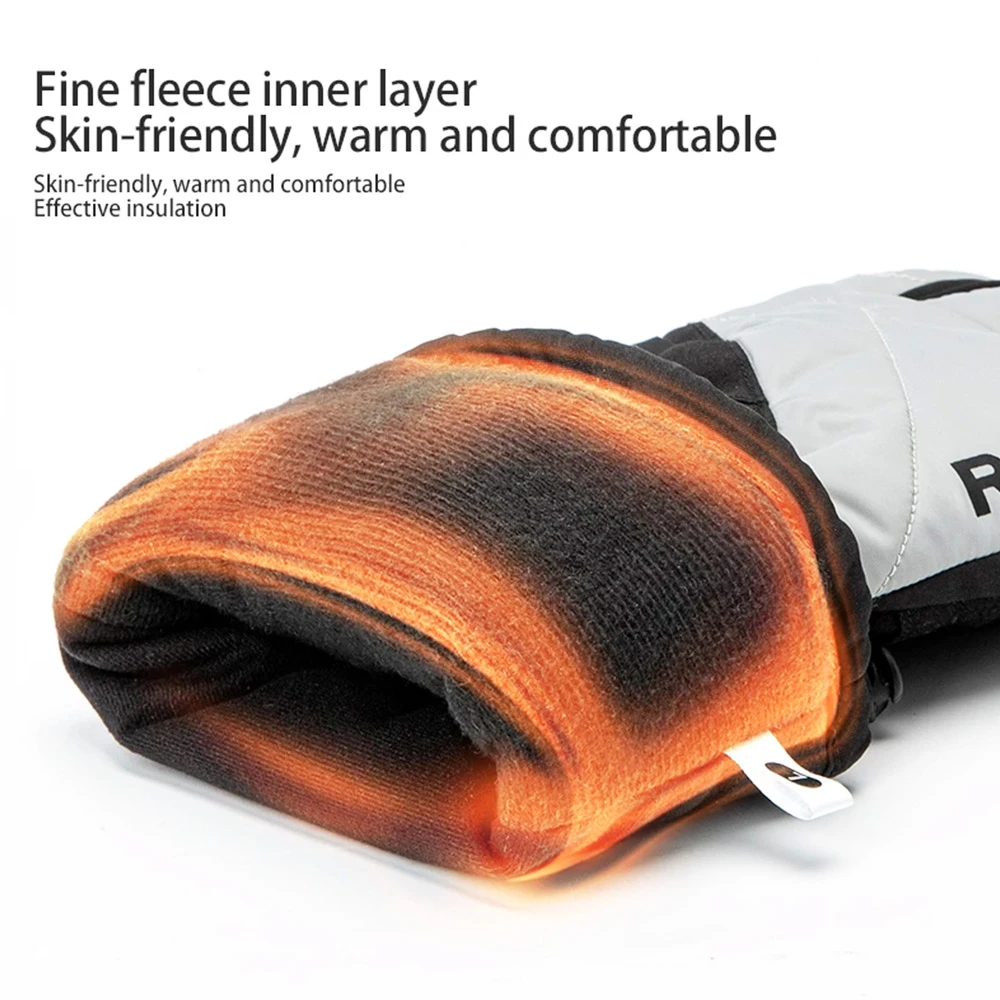 ROCKBROS S304 Heating Gloves For Cycling, Touchscreen Motorcycle Bicycle Gloves Breathable Waterproof - M - Image 4