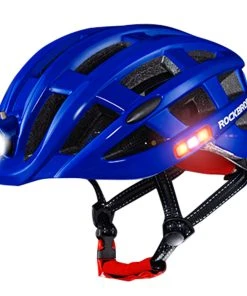 ROCKBROS ZN1001 Light Cycling Helmet Bike Ultralight Helmet Integrally-molded Mountain Road Helmet Unisex 57-62cm - Blue
