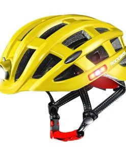 ROCKBROS ZN1001 Light Cycling Helmet Bike Ultralight Helmet Integrally-molded Mountain Road Helmet Unisex 57-62cm - Yellow