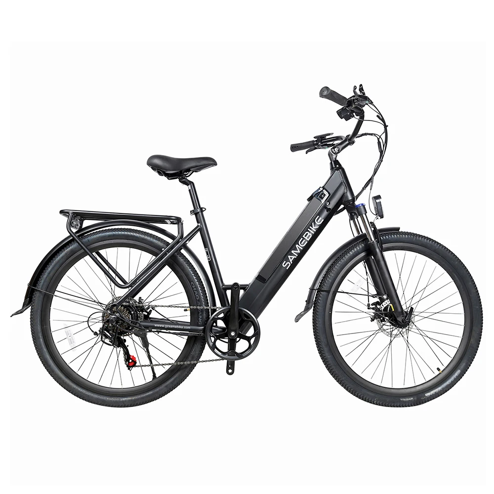 SAMEBIKE CITY2 E-bike 27.5 Inch Mountain Bike 36V 250W Motor 10.4Ah Removable Battery 32Km/h Max Speed 40-80 Km Range