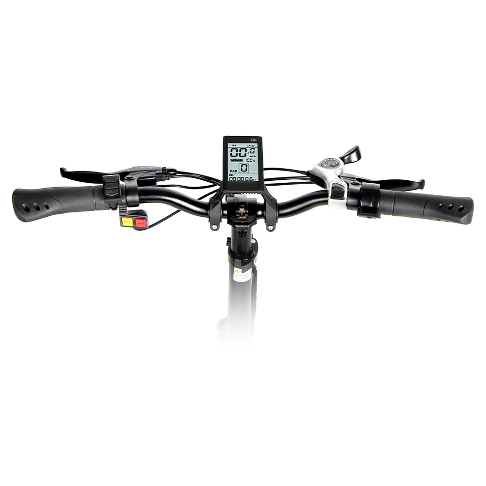 SAMEBIKE XWLX09 20 Inches Fat Tire Electric Bike 500W Motor 25-35km/h Max Speed 80-90km Max Mileage - Black - Image 5