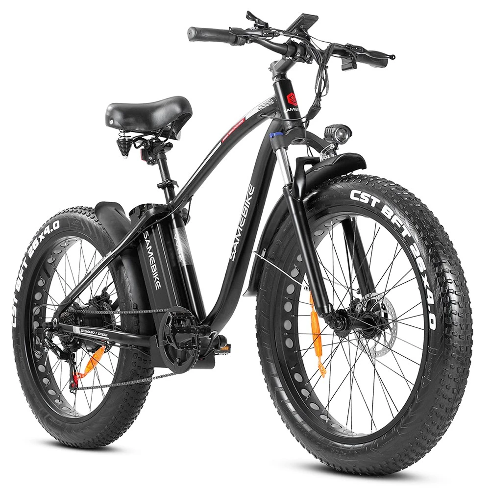 SAMEBIKE YY26 Electric Mountain Bike 26*4.0 Inch Fat Tire 750W Brushless Geared Motor 35Km/h Max Speed 48V 15Ah Battery Shimano 7-Speed 150KG Payload 120KM Range Double Disc Brake - Image 2