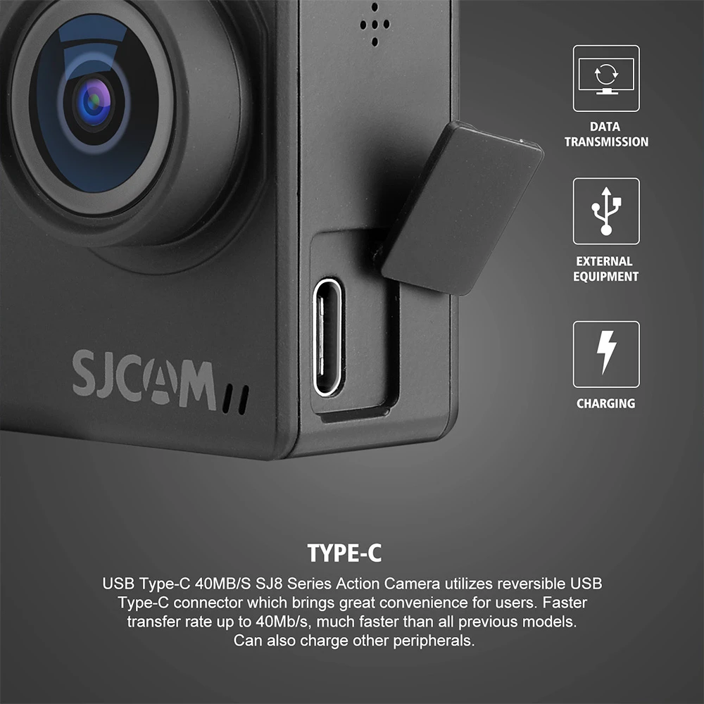 SJCAM SJ8Pro Sports & Action Camera 4K/60FPS Waterproof, WiFi Remote Control Sports DV FPV Camera - White - Image 6