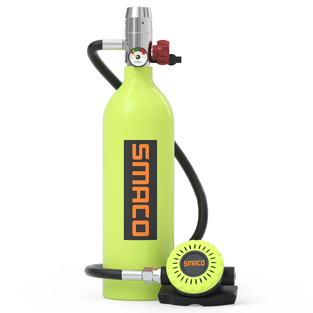 SMACO S400 1L Mini Scuba Diving Tank With DOT Certified 15-20 Minutes Using Time 1L Portable Bag - Green - Image 2
