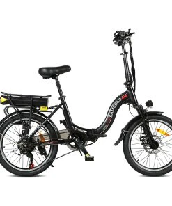 Samebike JG20 Smart Folding Electric Moped Bike 350W Motor 10Ah Battery 32km/h Max Speed 20 Inch Tire - Black