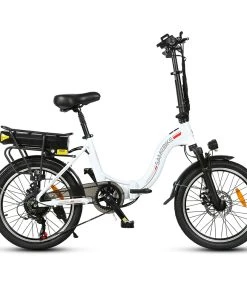 Samebike JG20 Smart Folding Electric Moped Bike 350W Motor 10Ah Battery 32km/h Max Speed 20 Inch Tire - White