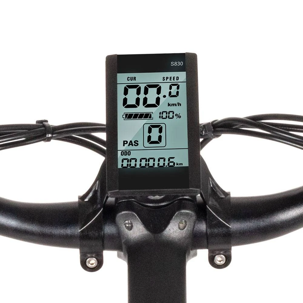 SAMEBIKE MY-SM26 Electric Bike 26 Inch Tires 350W Motor Max Speed 30km/h Up To 80km Range Max Load 150kg Dual Disk Brakes LCD Display Magnesium Alloy Rim - Black - Image 5