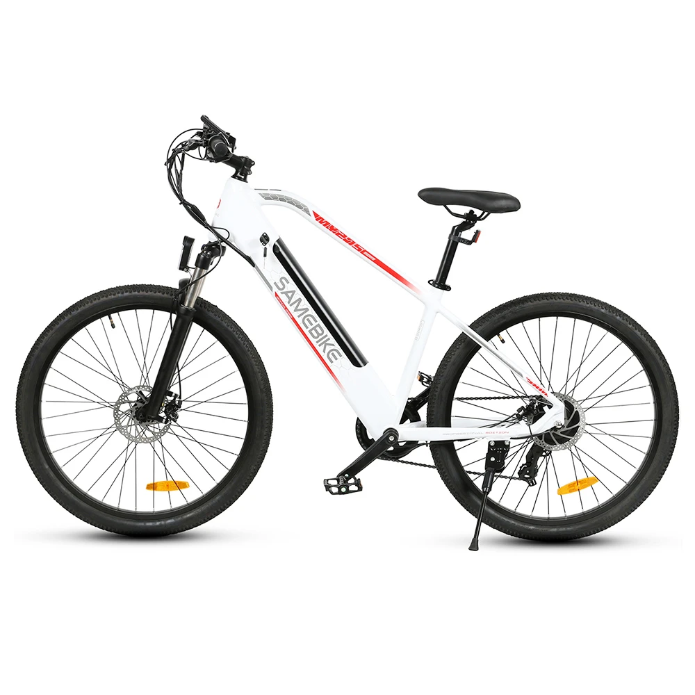 Samebike MY275 10.4Ah 500W Motor 48V 27.5inch Electric Bike 20mph Top Speed 80km Mileage Range 150kg Load - White - Image 2