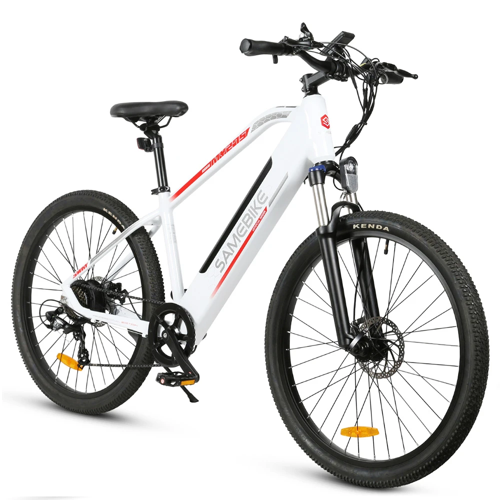 Samebike MY275 10.4Ah 500W Motor 48V 27.5inch Electric Bike 20mph Top Speed 80km Mileage Range 150kg Load - White - Image 4