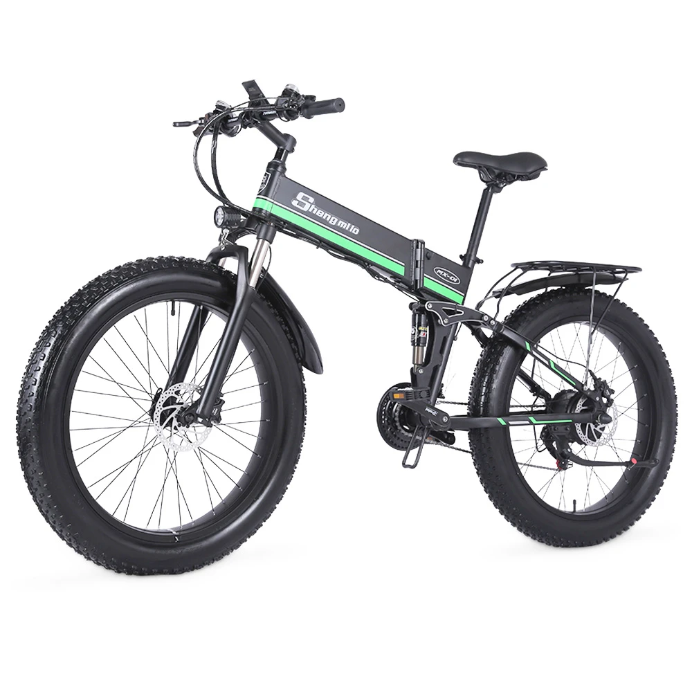 Shengmilo MX01 26 Inches Fat Tire Electric Bike 12 Magnetic Booster Bicycle 1000W 7-Speed Shimano For Snow Mountain - Image 2