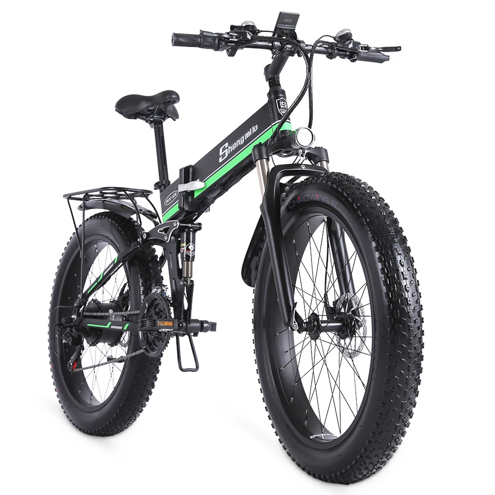 Shengmilo MX01 26 Inches Fat Tire Electric Bike 12 Magnetic Booster Bicycle 1000W 7-Speed Shimano For Snow Mountain - Image 4