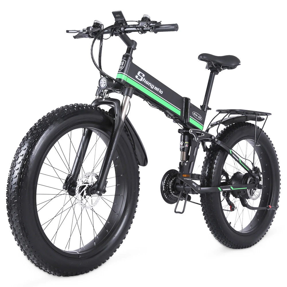 Shengmilo MX01 26 Inches Fat Tire Electric Bike 12 Magnetic Booster Bicycle 1000W 7-Speed Shimano For Snow Mountain - Image 5