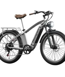 Shengmilo MX04 26*3.0 Inch Fat Tire Electric Moped Bike Mountain Bicycle Bafang 500W Motor 48V 15Ah LG Battery 40Km/h Max Speed Shimano 7-Speed Gear 110KM Max Range IP64 Waterproof TEKTRO E500 Oil Brake