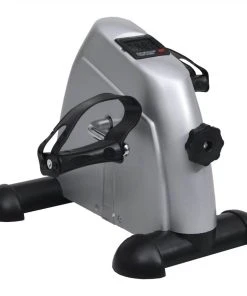 Silver Mini Exercise Bike With Plastic Flywheel