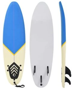 Surfboard 170 Cm Blue And Cream