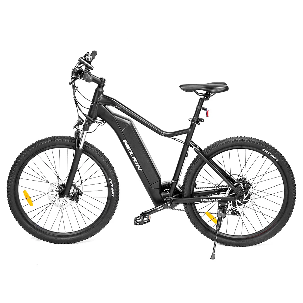 WELKIN WKEM001 Electric Bicycle 350W Brushless Motor 36V 10.4Ah Battery 27.5*2.25'' Tires Mountain Bike - Black - Image 2