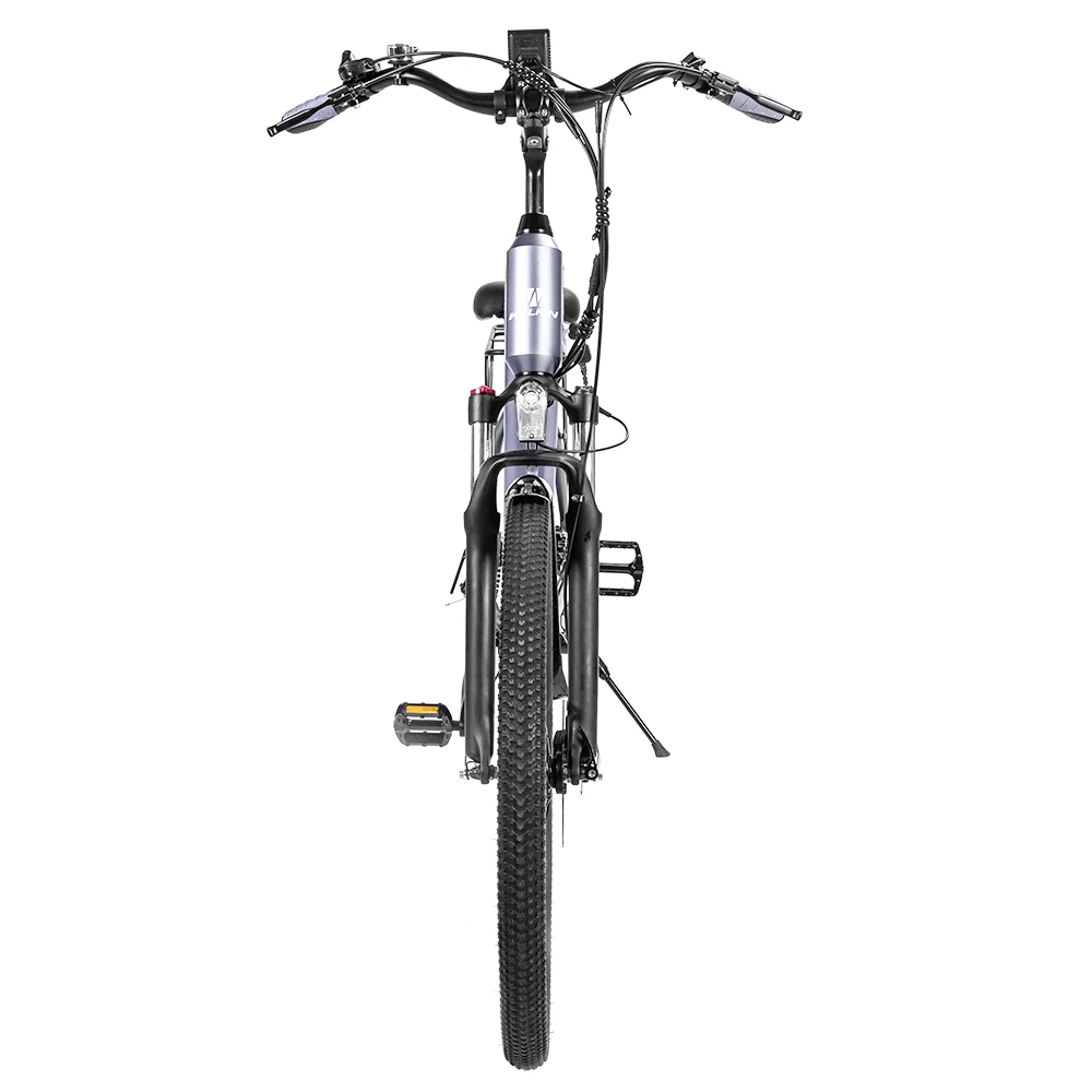 WELKIN WKEM002 Electric Bicycle 27.5*1.95 Inch Tires City Bike 250W Brushless Motor 25Km/h Max Speed 36V 10.4Ah Battery 120KG Max Load - Silver - Image 4