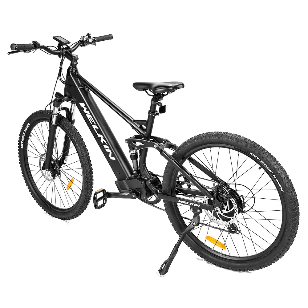 WELKIN WKES002 Electric Bicycle 350W Brushless Motor 48V 10Ah Battery 27.5*2.25'' Tires Mountain Bike - Black - Image 3
