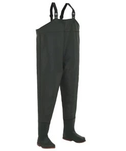 Wading Pants With Boots Green Size 40