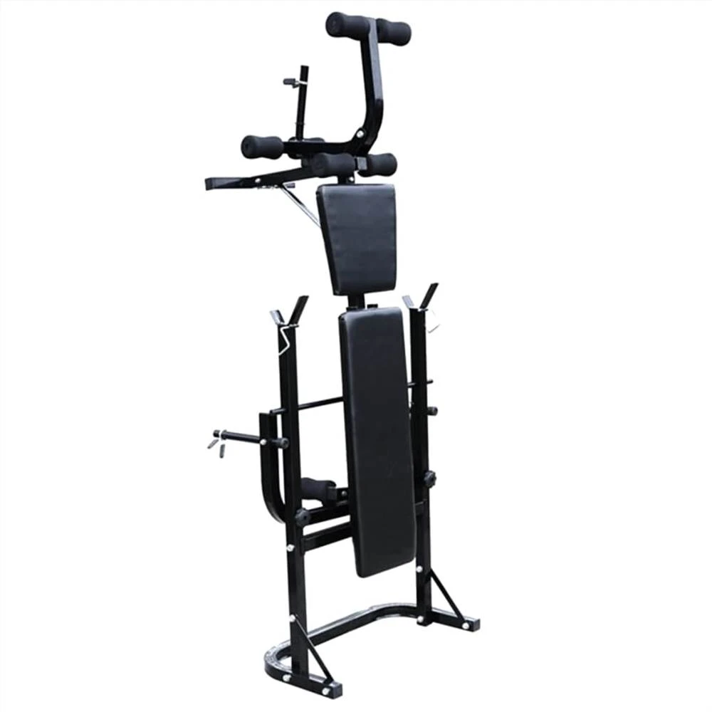 Weight Bench With Weight Rack, Barbell And Dumbbell Set 60.5kg - Image 2