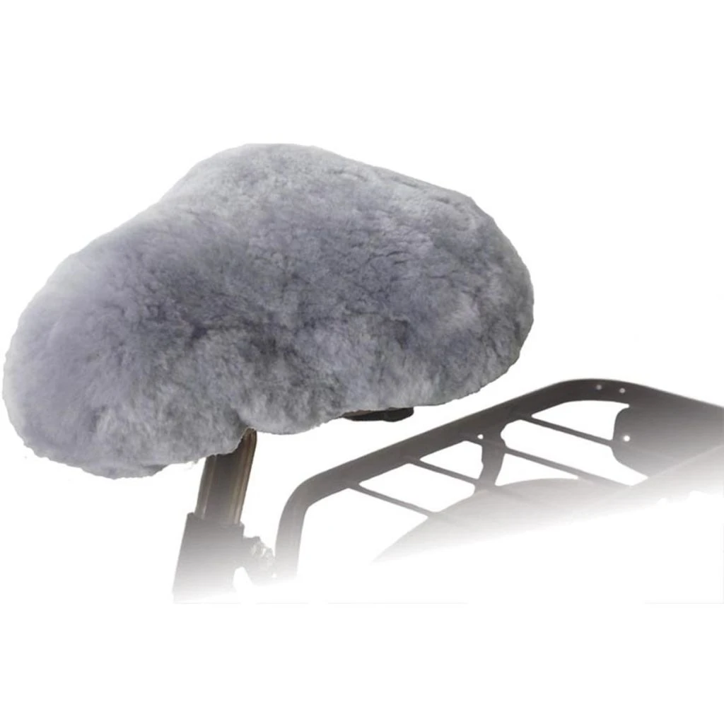 Willex Bicycle Saddle Cover Sheepskin Grey 30135 - Image 2