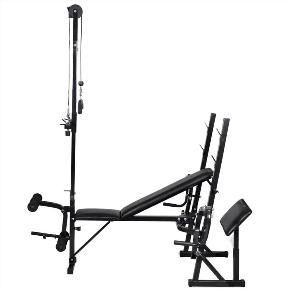 Workout Bench With Weight Rack, Barbell And Dumbbell Set 120 Kg - Image 5