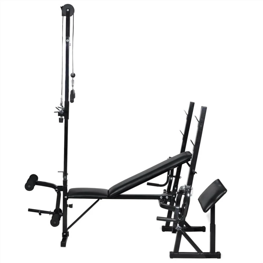 Workout Bench With Weight Rack, Barbell And Dumbbell Set 30.5kg - Image 4