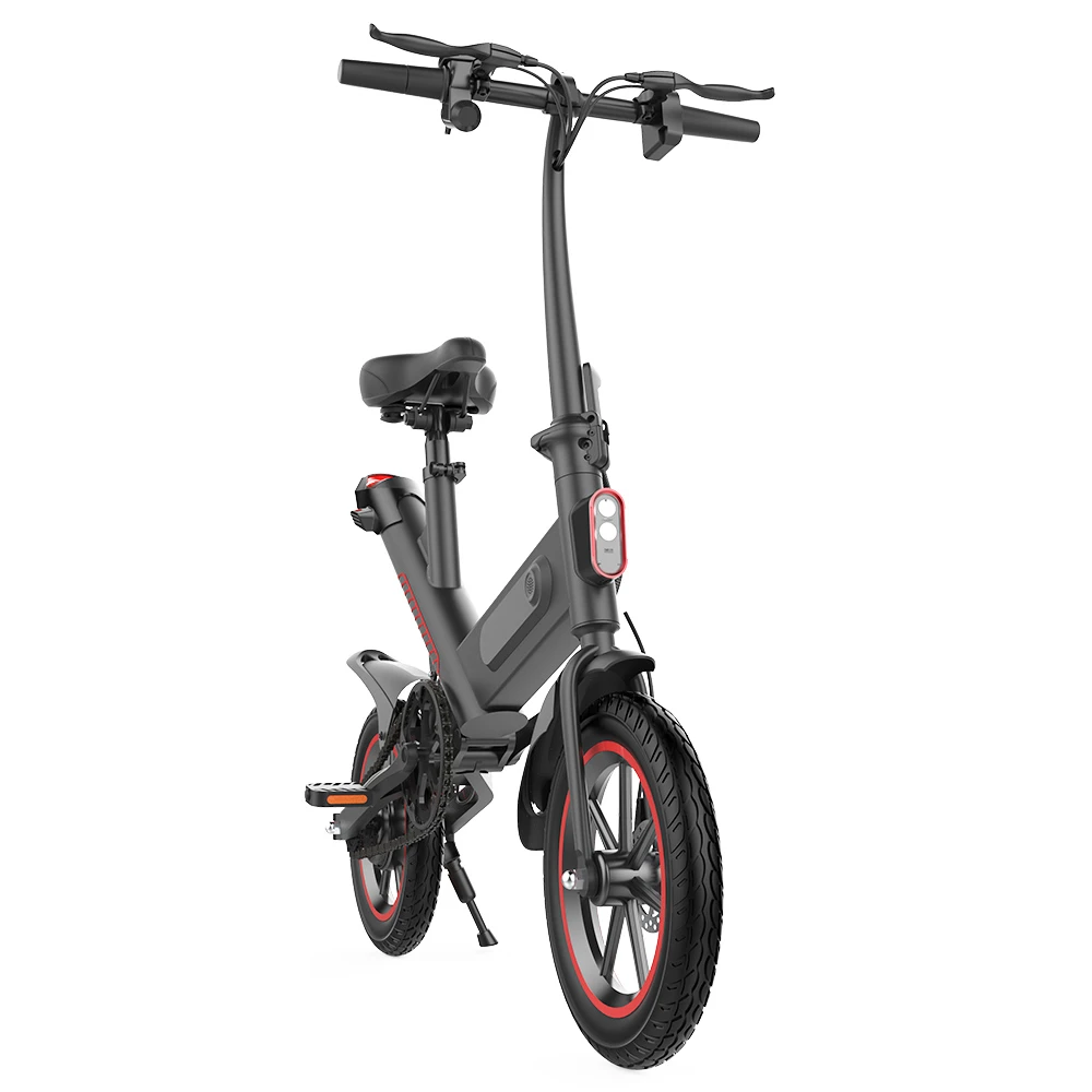 Y1 Electric Bike 350W Motor 36V 10.4Ah Battery 14'' Tire 25km/h Max Speed 30-40km Range - Black - Image 3