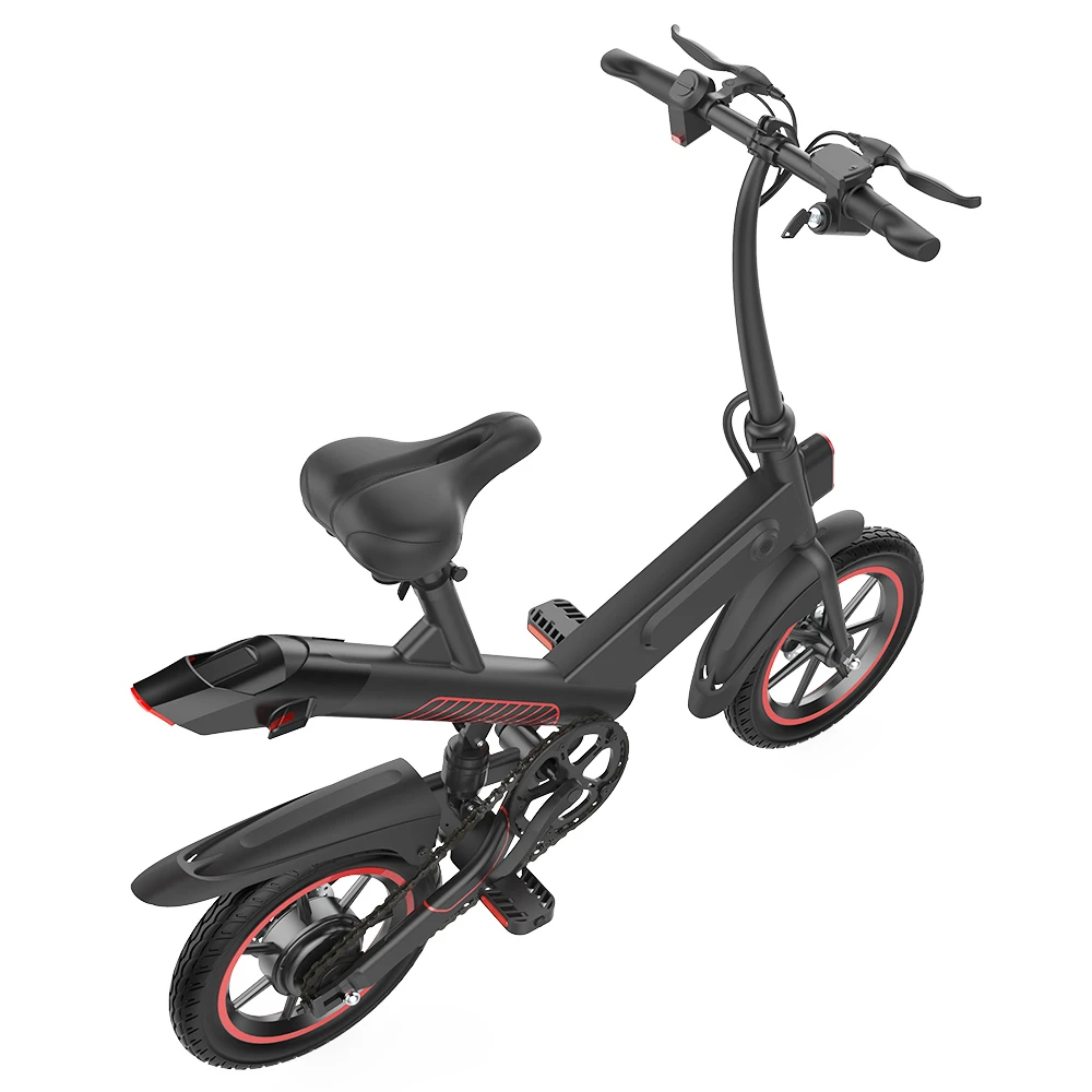 Y1 Electric Bike 350W Motor 36V 10.4Ah Battery 14'' Tire 25km/h Max Speed 30-40km Range - Black - Image 4