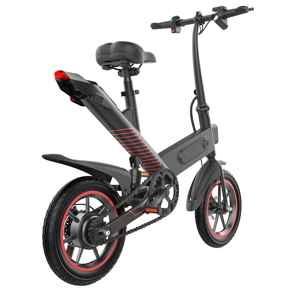 Y1 Electric Bike 350W Motor 36V 10.4Ah Battery 14'' Tire 25km/h Max Speed 30-40km Range - Black - Image 6