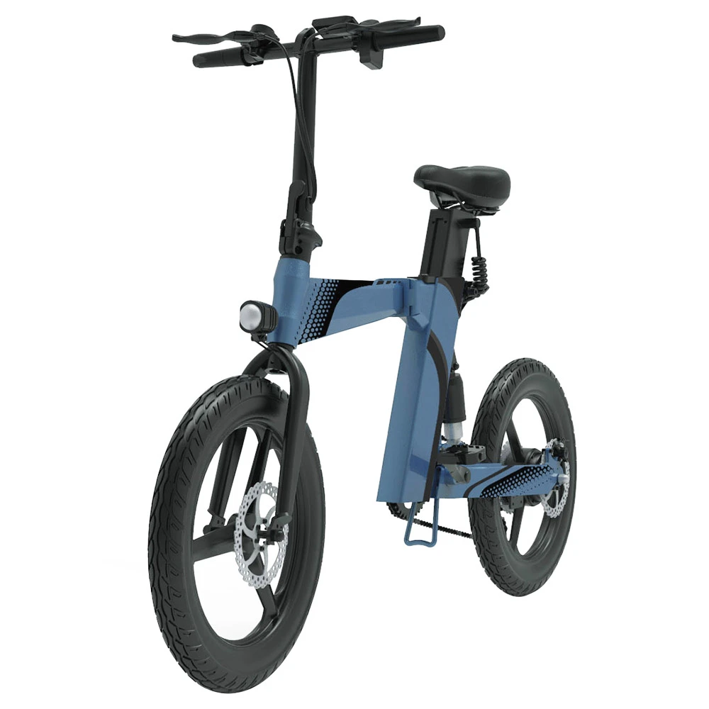 Z7 Electric Bike 250W Brushless Motor 36V 8Ah Battery 20'' Tire, 25km/h Max Speed, 30-40km Range, 120kg Load - Blue - Image 4