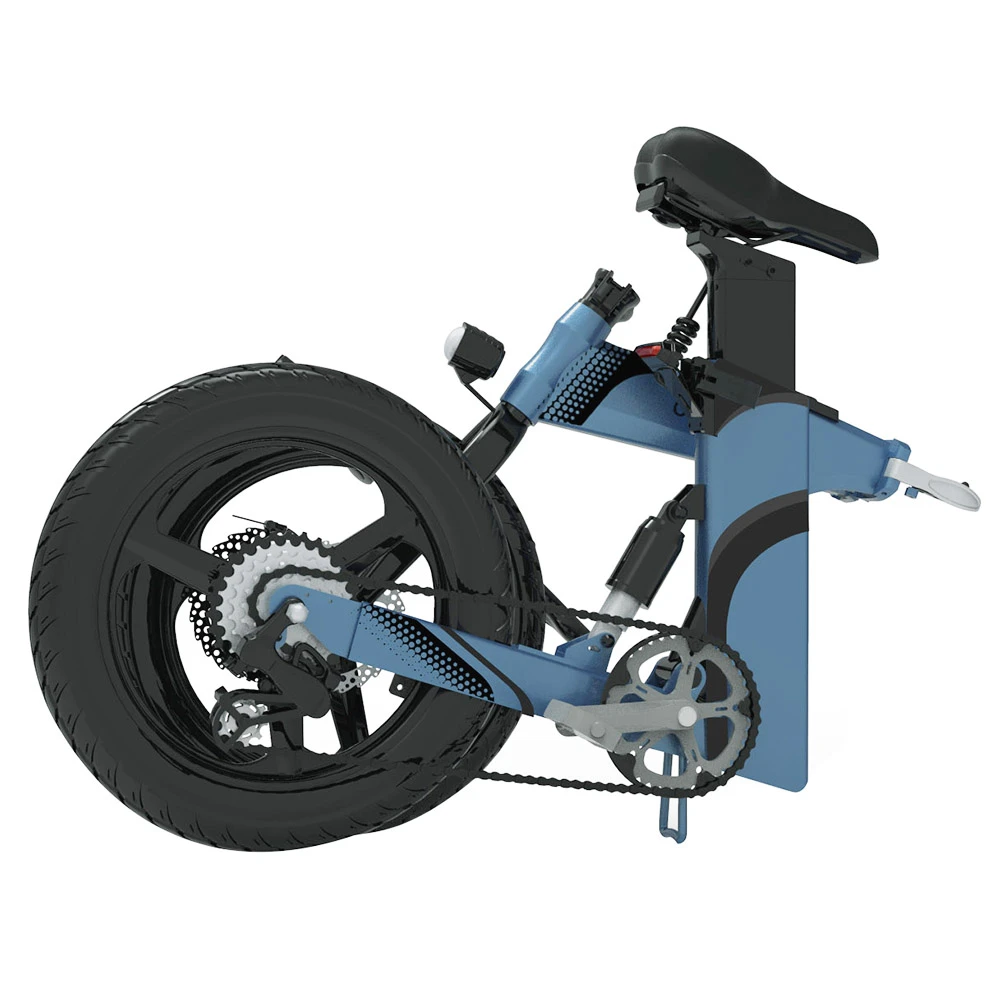 Z7 Electric Bike 250W Brushless Motor 36V 8Ah Battery 20'' Tire, 25km/h Max Speed, 30-40km Range, 120kg Load - Blue - Image 5