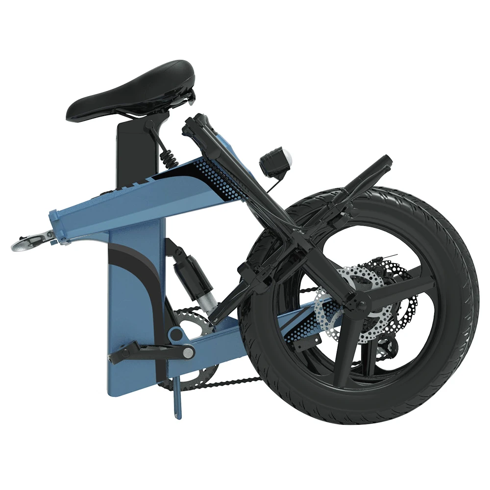 Z7 Electric Bike 250W Brushless Motor 36V 8Ah Battery 20'' Tire, 25km/h Max Speed, 30-40km Range, 120kg Load - Blue - Image 6