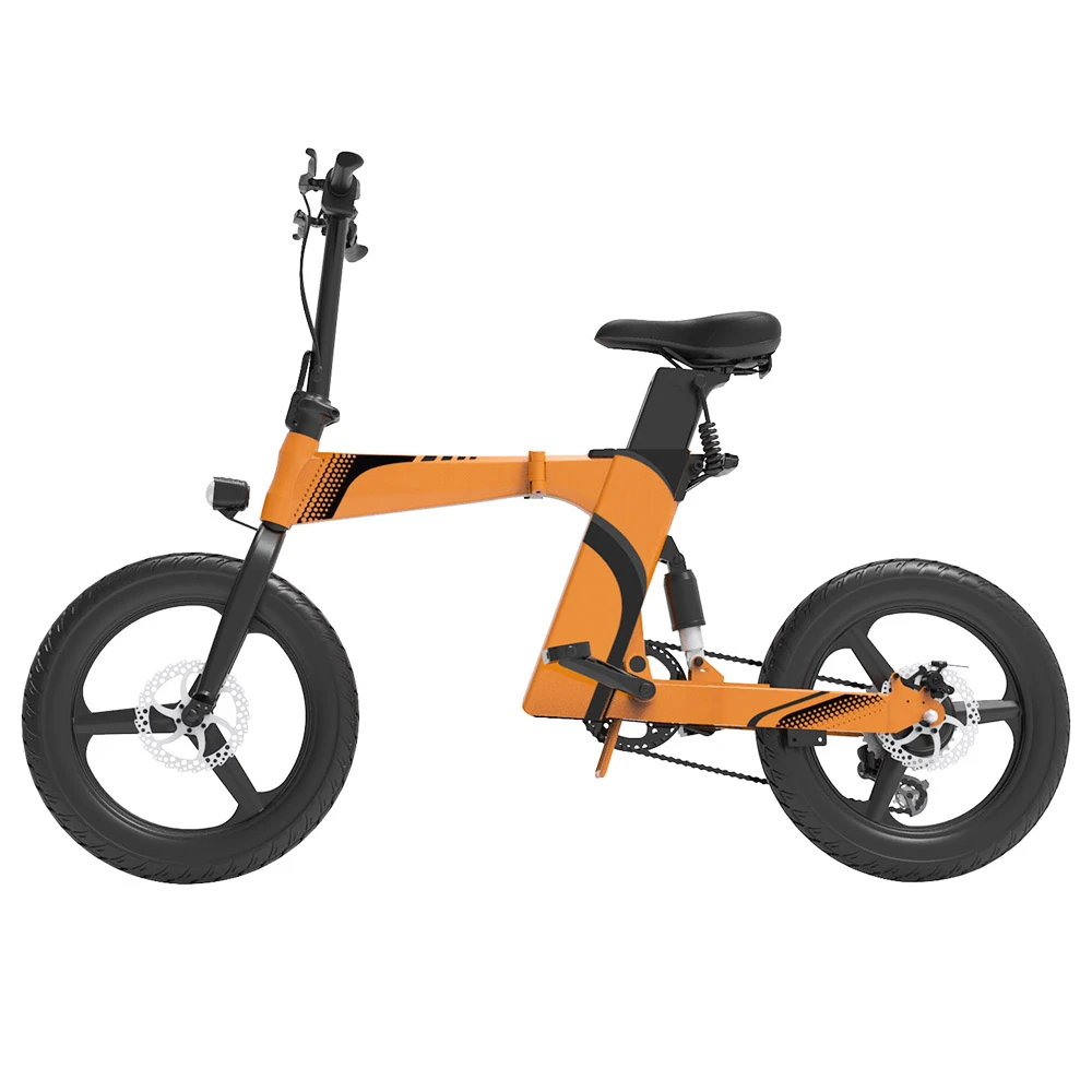 Z7 Electric Bike 250W Brushless Motor 36V 8Ah Battery 20'' Tire, 25km/h Max Speed, 30-40km Range, 120kg Load - Orange - Image 2