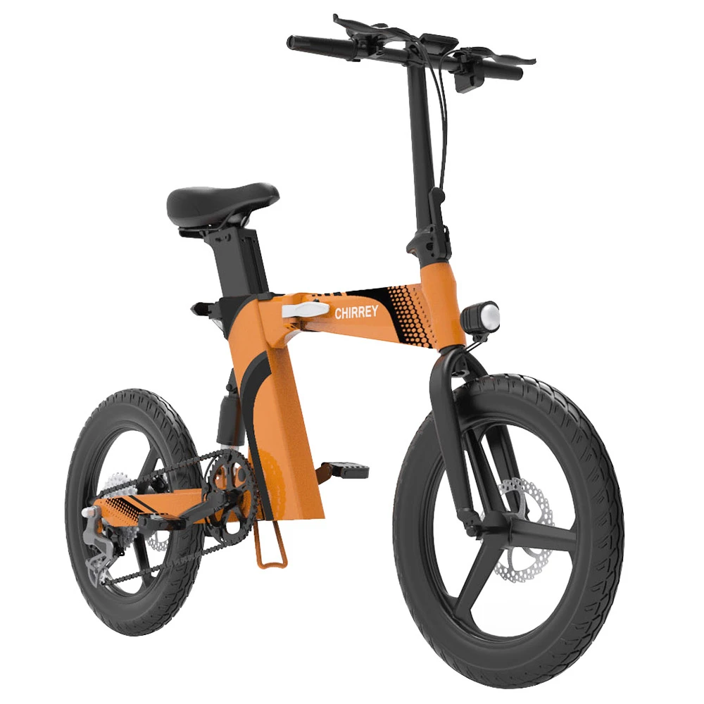 Z7 Electric Bike 250W Brushless Motor 36V 8Ah Battery 20'' Tire, 25km/h Max Speed, 30-40km Range, 120kg Load - Orange - Image 3
