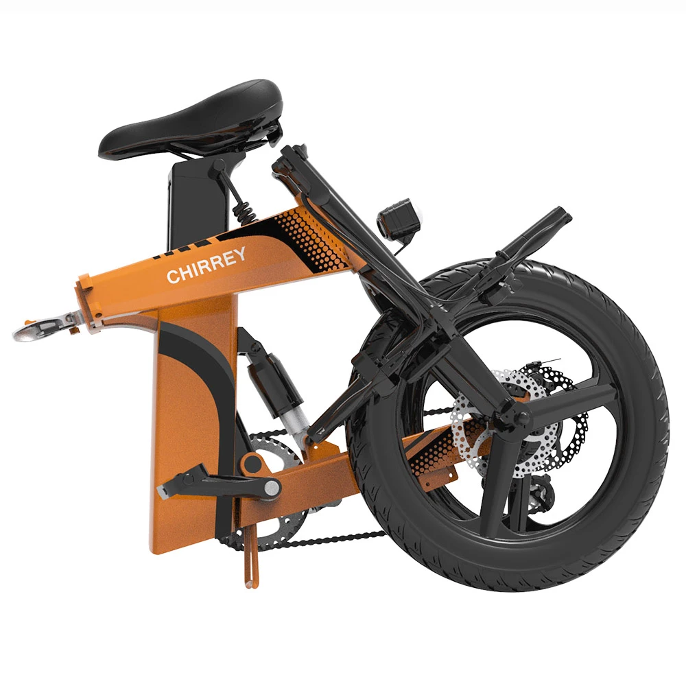 Z7 Electric Bike 250W Brushless Motor 36V 8Ah Battery 20'' Tire, 25km/h Max Speed, 30-40km Range, 120kg Load - Orange - Image 6